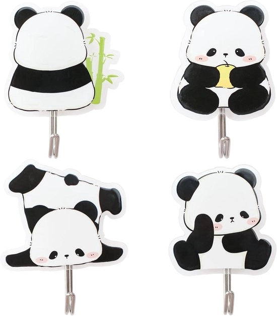 Set di chiodi da parete autoadesivi a 4 pezzi - Decorazione per camera da letto dei bambini con chiave, asciugamano e cappello - Accessori per ufficio e casa.