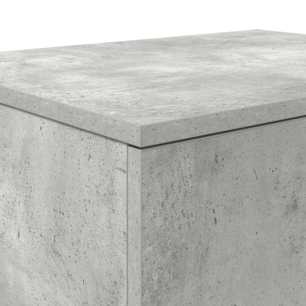 Armadio da Stoccaggio  Grigio Cemento 108x41x40 cm in Legno Ingegnerizzato