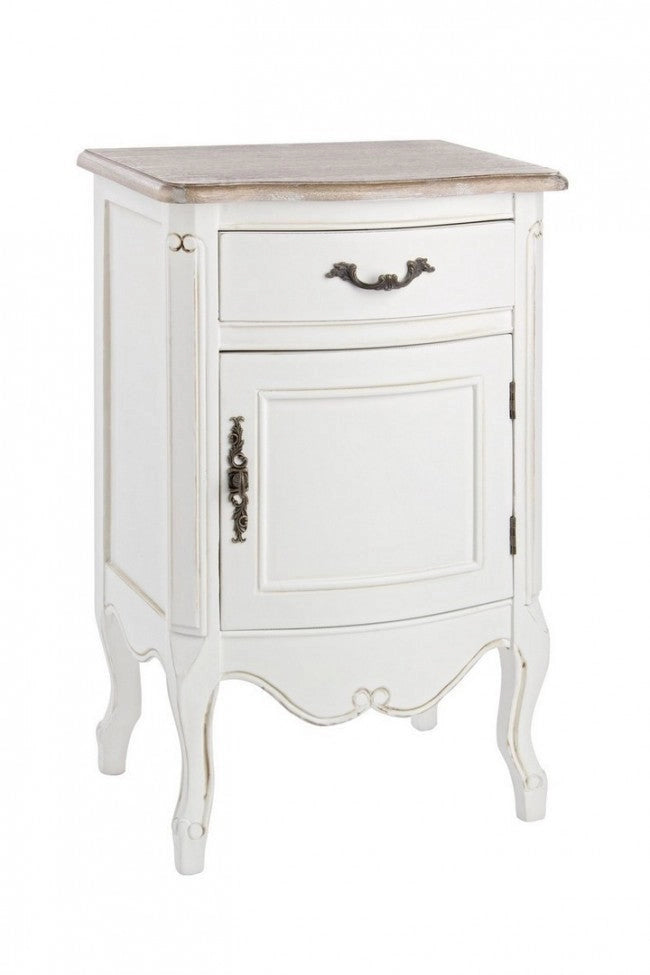 Comodino 1 Anta 1 Cassetto Justine in Legno
