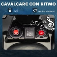 Quad Elettrico per Bambini ATV con Batteria Ricaricabile 6V, Fari LED e Musica, Età 3-8 Anni, Blu