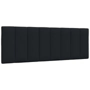 Coussin de tête de lit Hanko noir 140 cm tissu