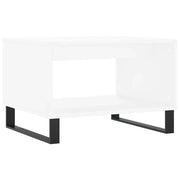 Tavolino da salotto | Tavolino da caff¨¨ | Tavolino da Soggiorno Bianco 60x50x40 cm in Legno Multistrato