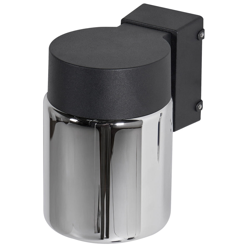 Set di 2 Lampade LED da Parete per Esterni in Alluminio Nero 16 cm Design Moderno