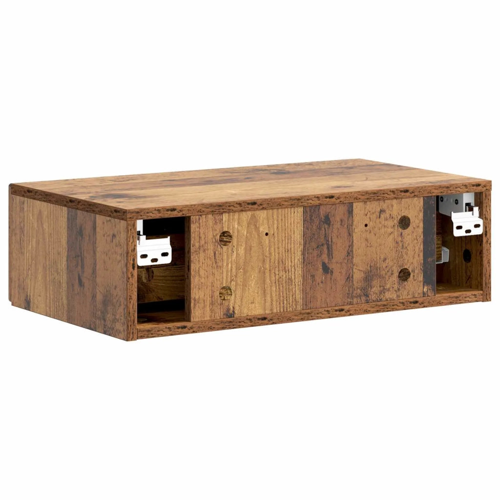 Tavolino da Parete Laterale Legno antico 59 x 34,5 x 17 cm 899003