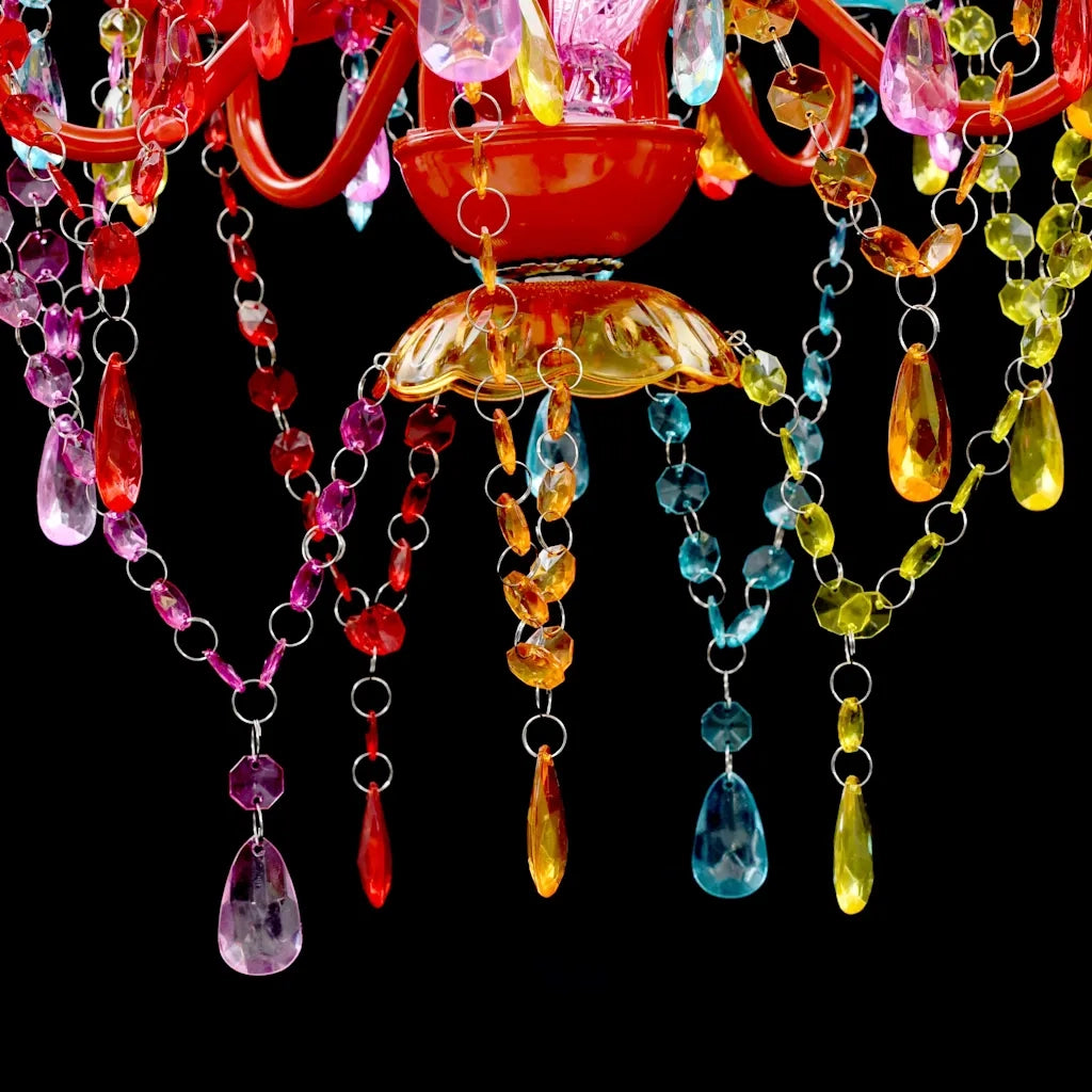 Lampadario in Cristallo 5 Lampadine Multicolore CFW8610712