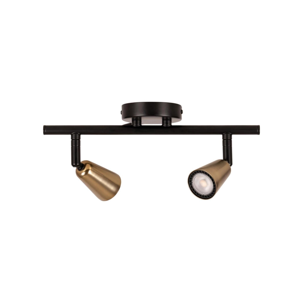 Faretto da soffitto TIANA 2xGU10 oro nero Lucide
