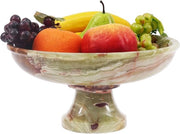 Scudetto in pietra d'onyx verde manufatto a mano - scudetto per frutta e verdura - 10x5 pollici - onice verde