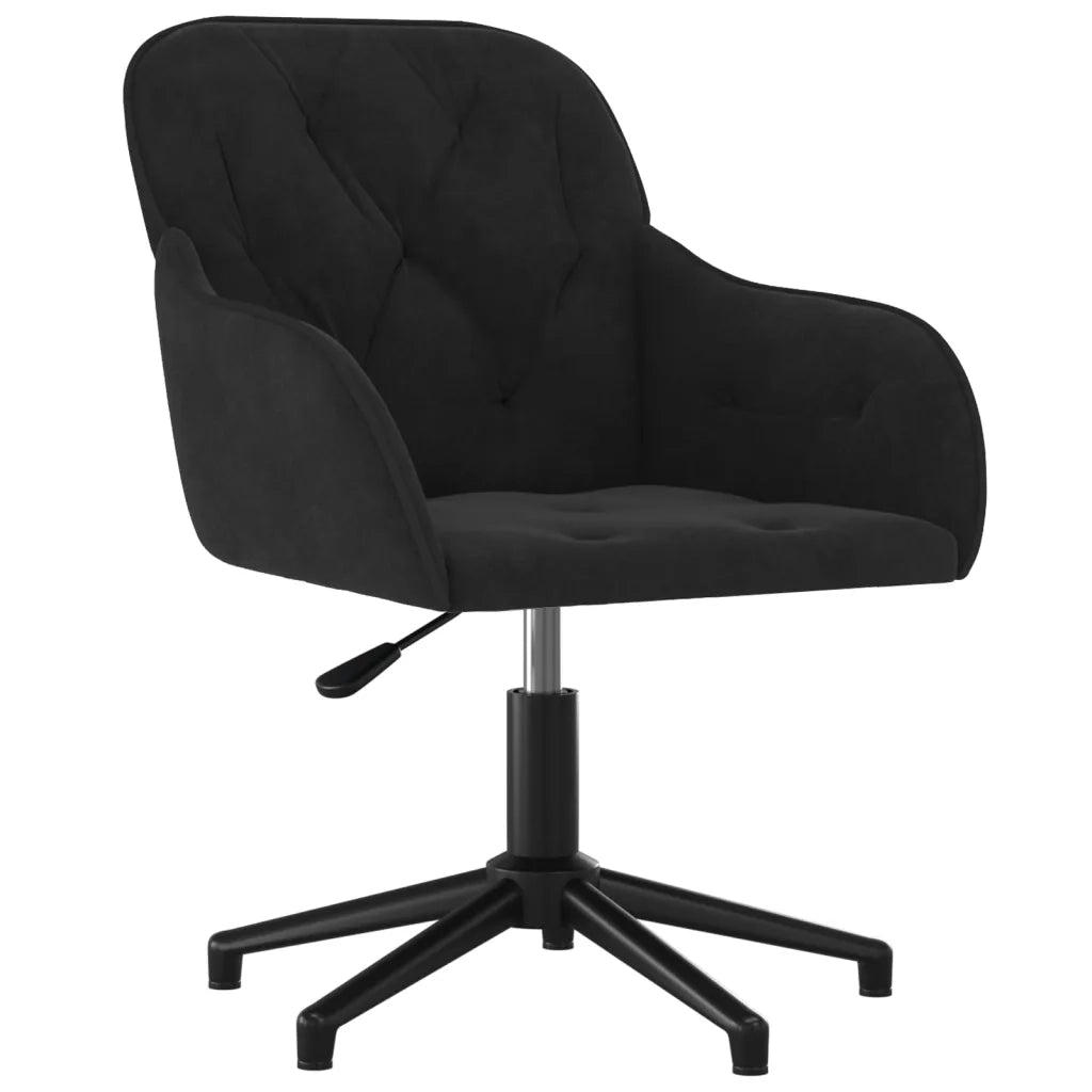 Sedie da Pranzo Girevoli 2 pz Nere in Vellutocod mxl 73577