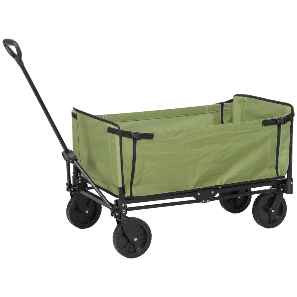 Carrello da giardino pieghevole ¨C Zephmum ¨C Nero 90x50x60 cm