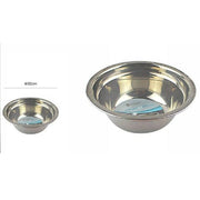 Trade Shop - Insalatiera Ciotola Coppa Bacinella Scodella Inox Fondo Piano Cucina 32 Cm -