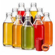 Bottiglia in vetro KADAX da 330 ml, bottiglie per vino, liquori, distillati clandestini, tappi Kubuś (10 pezzi).