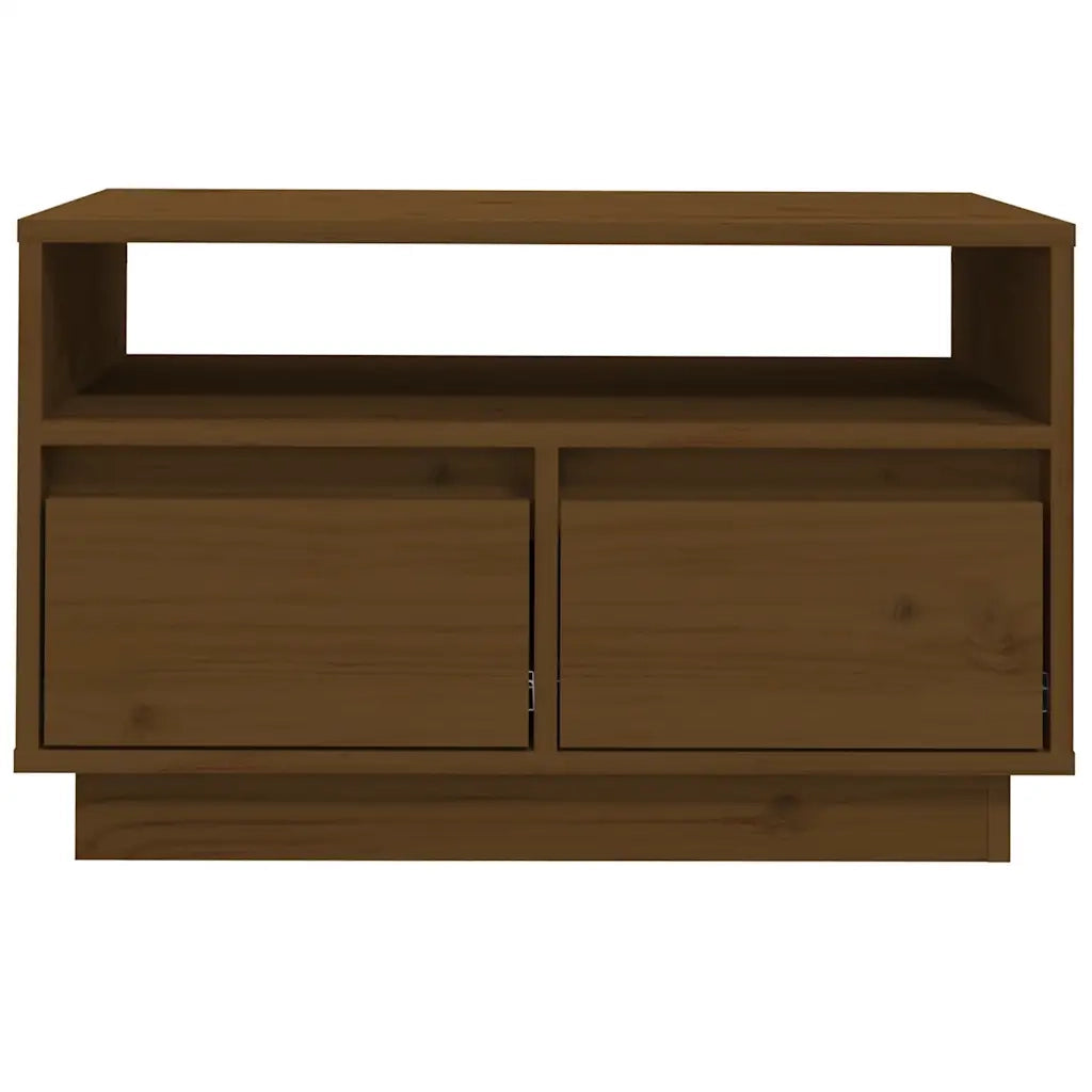 Mobile Porta TV-Mobile per TV-Credenza TV Ambra 60x35x37 cm in Legno Massello di Pino