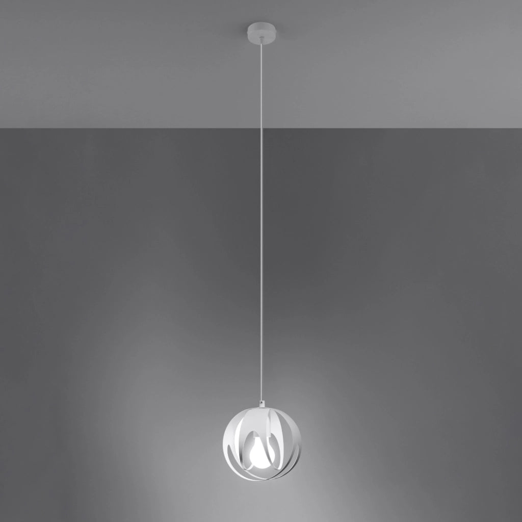 Lampada a sospensione bianca Finara Pure Lume E27 15W