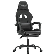 Sedia da Gaming | Sedia da e-sports con Poggiapiedi Nero in Similpelle