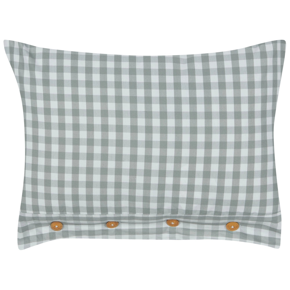Cuscino decorativo verde e bianco con motivo a scacchi quadrato con bottoni 40 x 60 cm soggiorno camera da letto