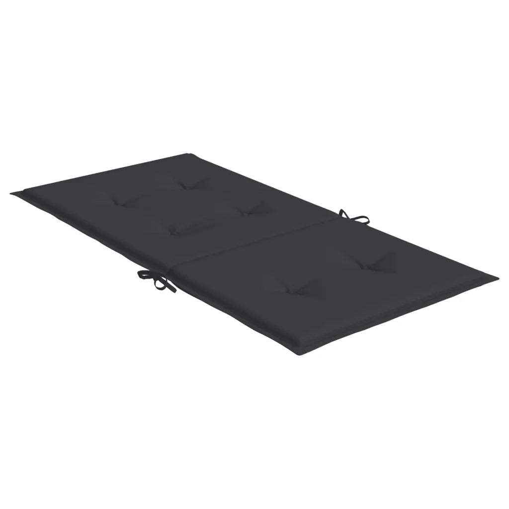 Cuscini per Sedia 6 pz Neri 100x50x3 cm in Tessuto Oxford