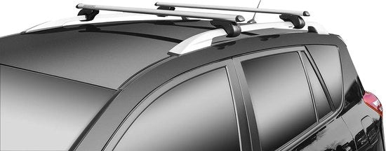 Impianto di sostegno per tetto in alluminio universale per auto con ringhiera aperta