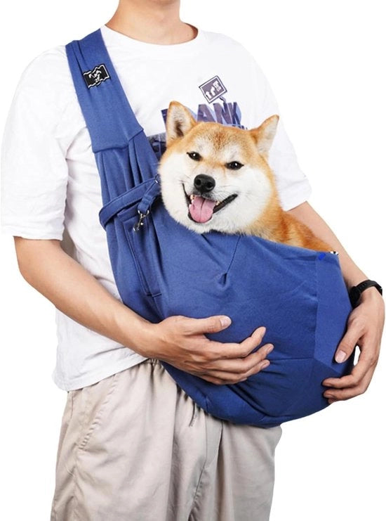 Cinturone per Cani - Blu Reale - Sicurezza e Comfort - Cinturino Regolabile - Adatto per Piccoli Cani