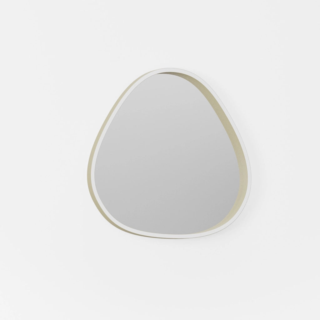 Ecaris A/P Lampada da Parete Specchio con Led 25W+5W CCT 3000K-4000K Dimmerabile, Struttura Alluminio New Beige - Gealuce