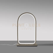 NICOLE L - LAMPADA DA TAVOLO TITANIO A LED 3000K 600LM 12W DIMMERABILE IN ALLUMINIO E SILICONE