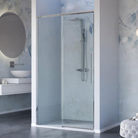 Porta Parete Doccia 100 cm 1 Anta Scorrevole in Cristallo Trasparente 8mm H200 Bonussi Eliane