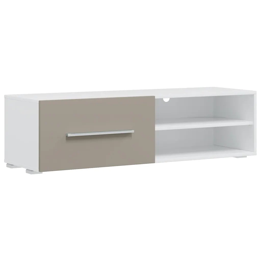 Mobile TV 5 pz con Illuminazione a LED Grigio Pietra Truciolato 3324233