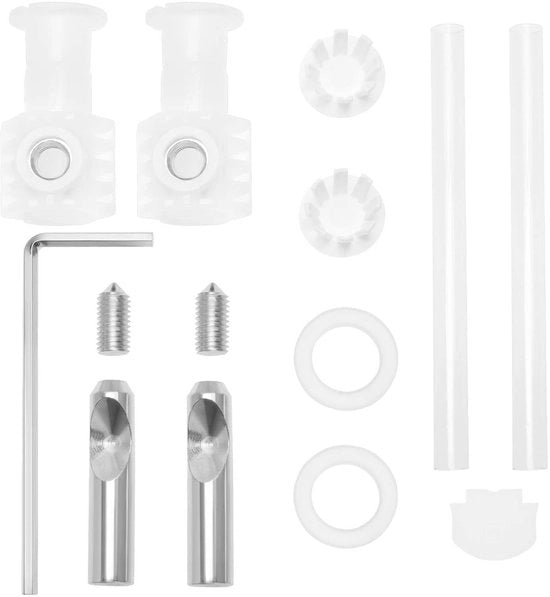 Kit di fissaggio per water e sanitari - Costruzione di alta qualità - Adatto per water a muro - Braccio regolabile - Incluso kit di montaggio - Duraturo e resistente - Kit di fissaggio per water