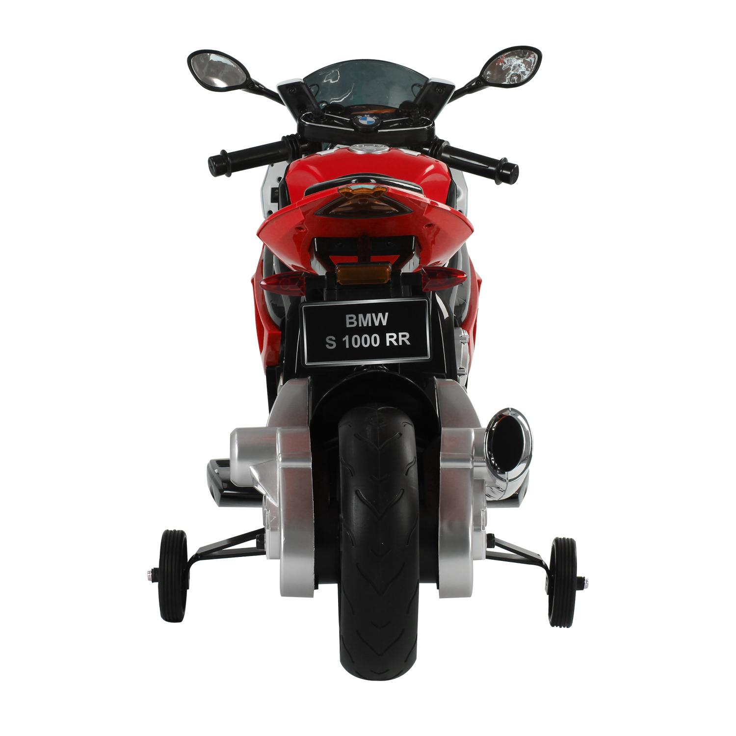 Moto Elettrica per Bambini 12V con Licenza BMW RR Nero e Rosso