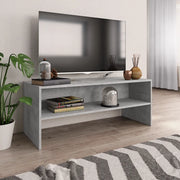 Mobile Porta TV Grigio Cemento 100x40x40cm in Legno Multistrato 800049