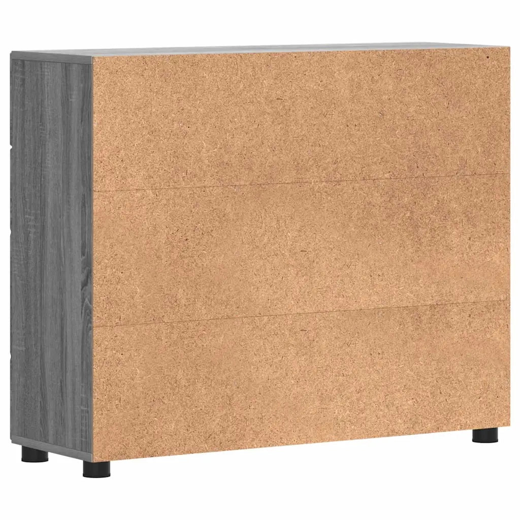 Credenza-Buffet-Armadio da cucina Grigio sonoma 88,5 x 30,5 x 73 cm Legno multistrato