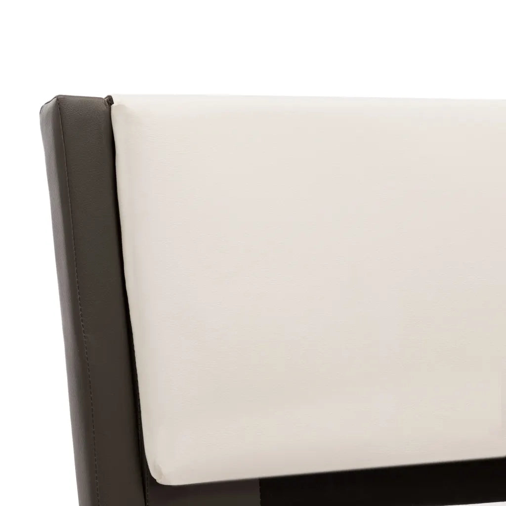 Struttura letto con LED senza materasso grigio e bianco 120x190 cm 280475