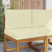 Cuscino per divano da esterno 2 pcs Crema Poliestere