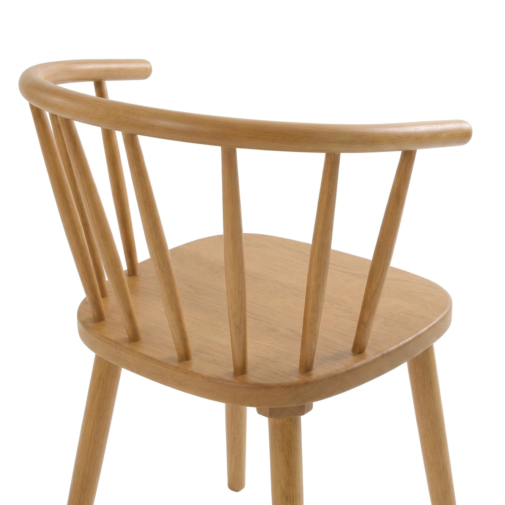 Set di 2 sedie in legno di olmo beige