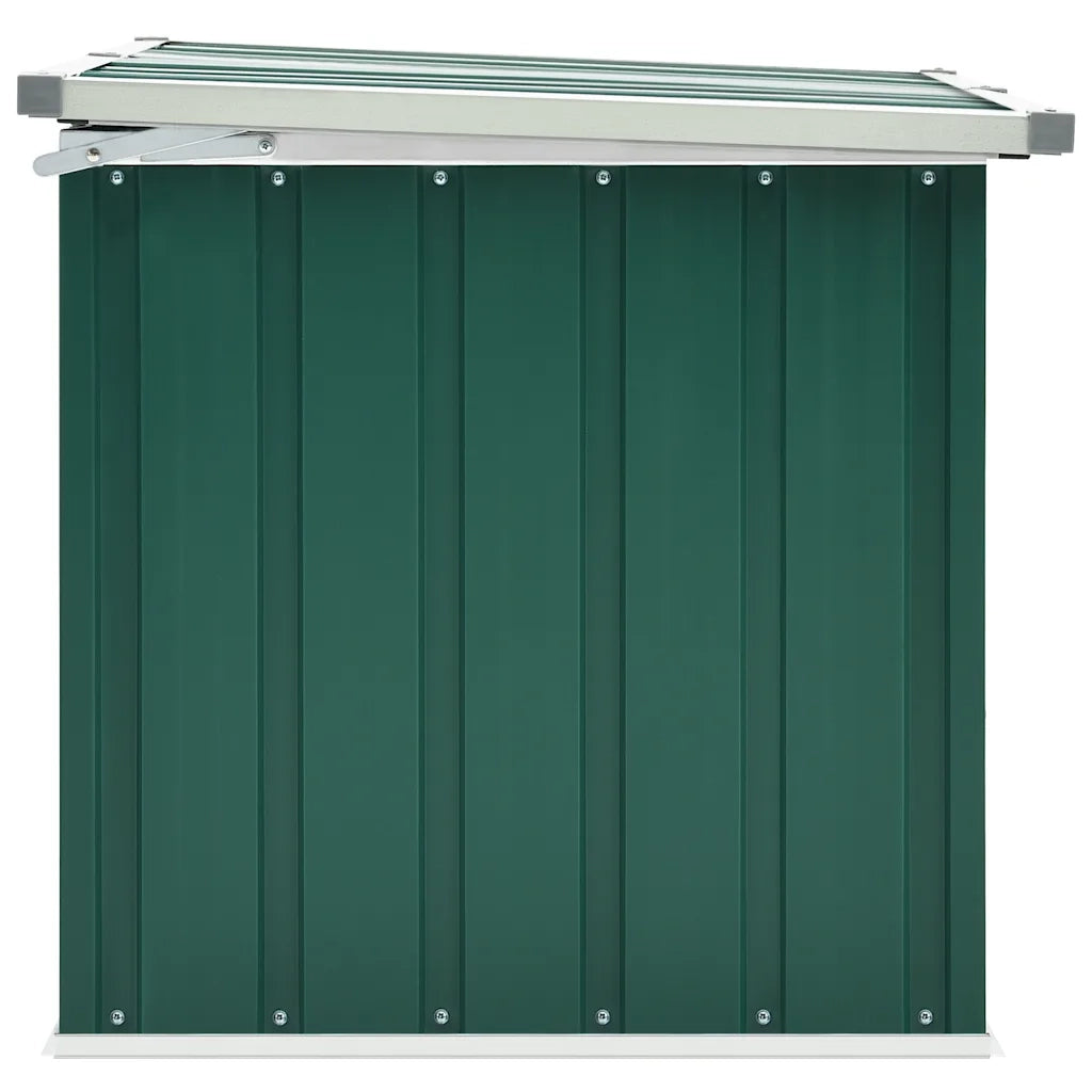 Baule da giardino verde 109x67x65 cm 46257