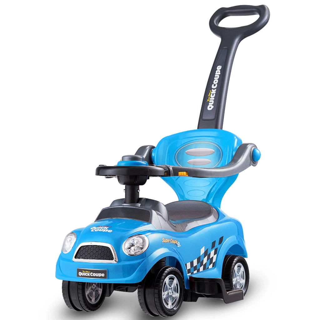 Auto a spinta 3 in 1 85 x 46 x 85 cm con vano portaoggetti sotto il sedile e maggiore sicurezza PP blu 20_0019658