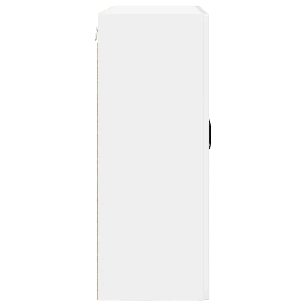 Mobile da cucina moderno con ripiani per un'organizzazione efficiente 80 x 31 x 80 cm realizzato in legno composito bianco lucido 02_0054412