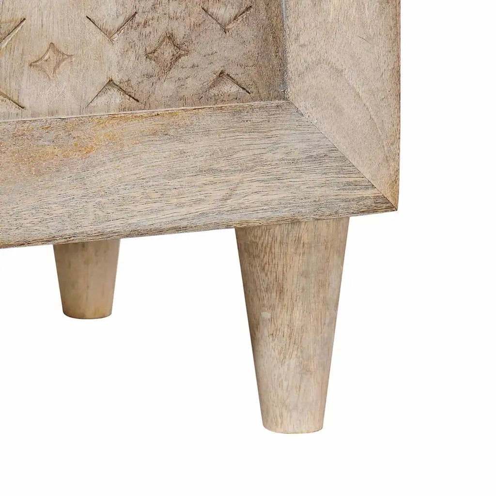 Credenza | Madia | Buffet da pranzo | Armadio da pranzo Bianco Sbiancato 60 x 33 x 75 cm