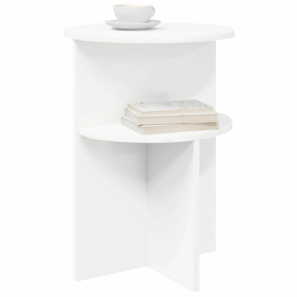 Tavolo laterale Bianco Ø 39,5 x 55 cm Legno ingegnerizzato 8001019