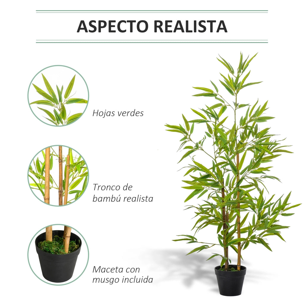 Pianta Artificiale di Bamb¨´ 120 cm ¨C zephmum ¨C Verde ?15.5xH120 cm