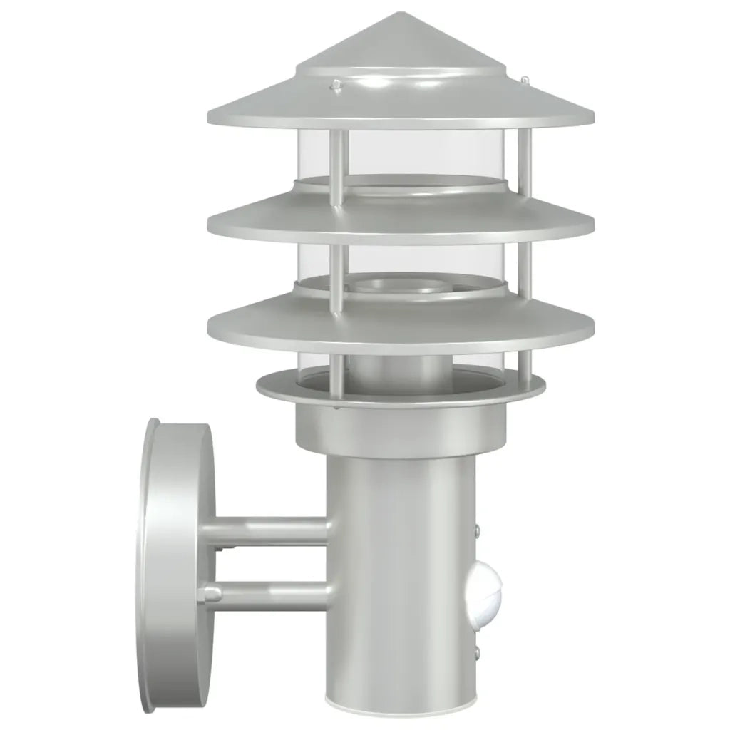 Applique per Esterno con Sensore Argento in Acciaio Inox CFW3125364