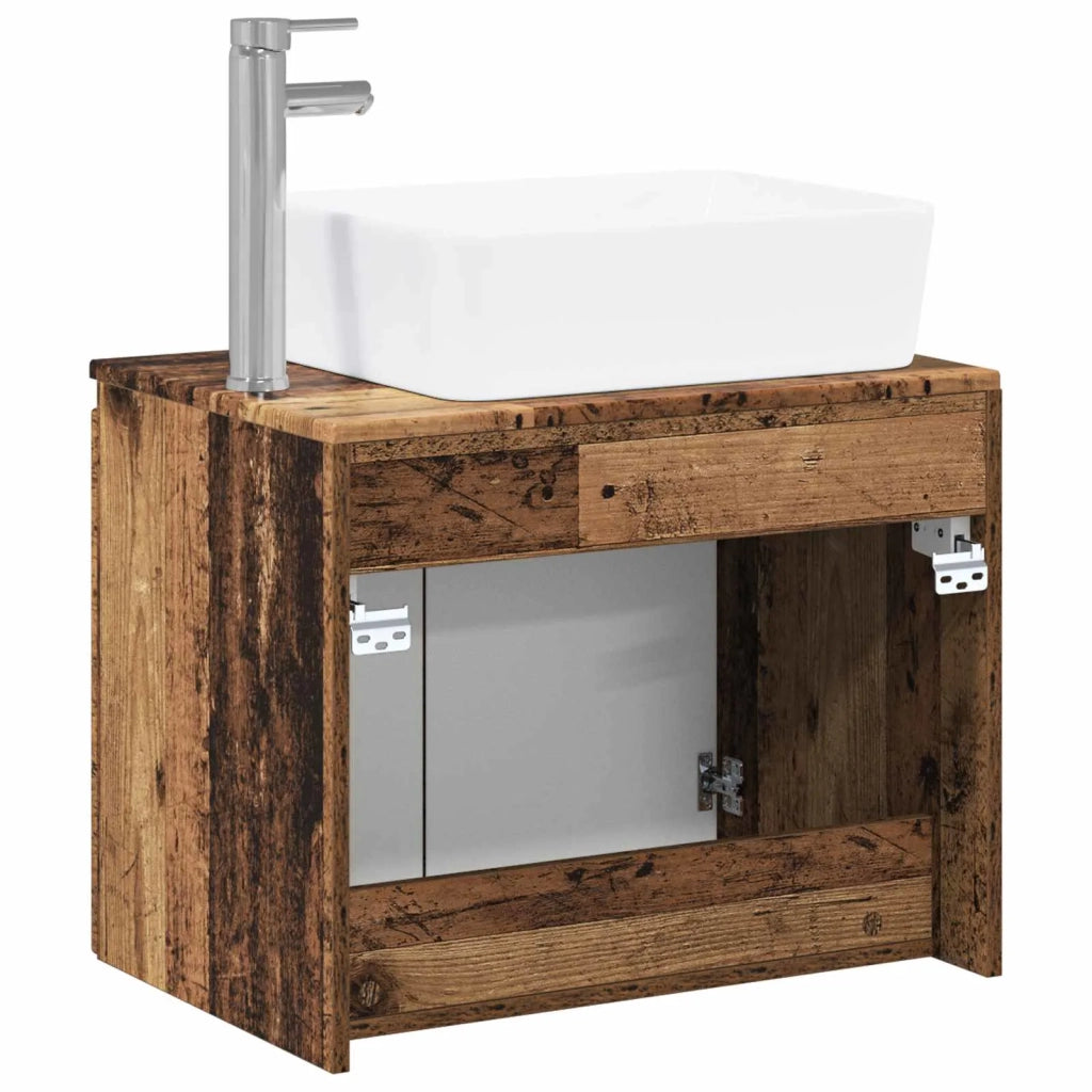Set di mobili per il bagno Legno antico Legno ingegnerizzato 3404338