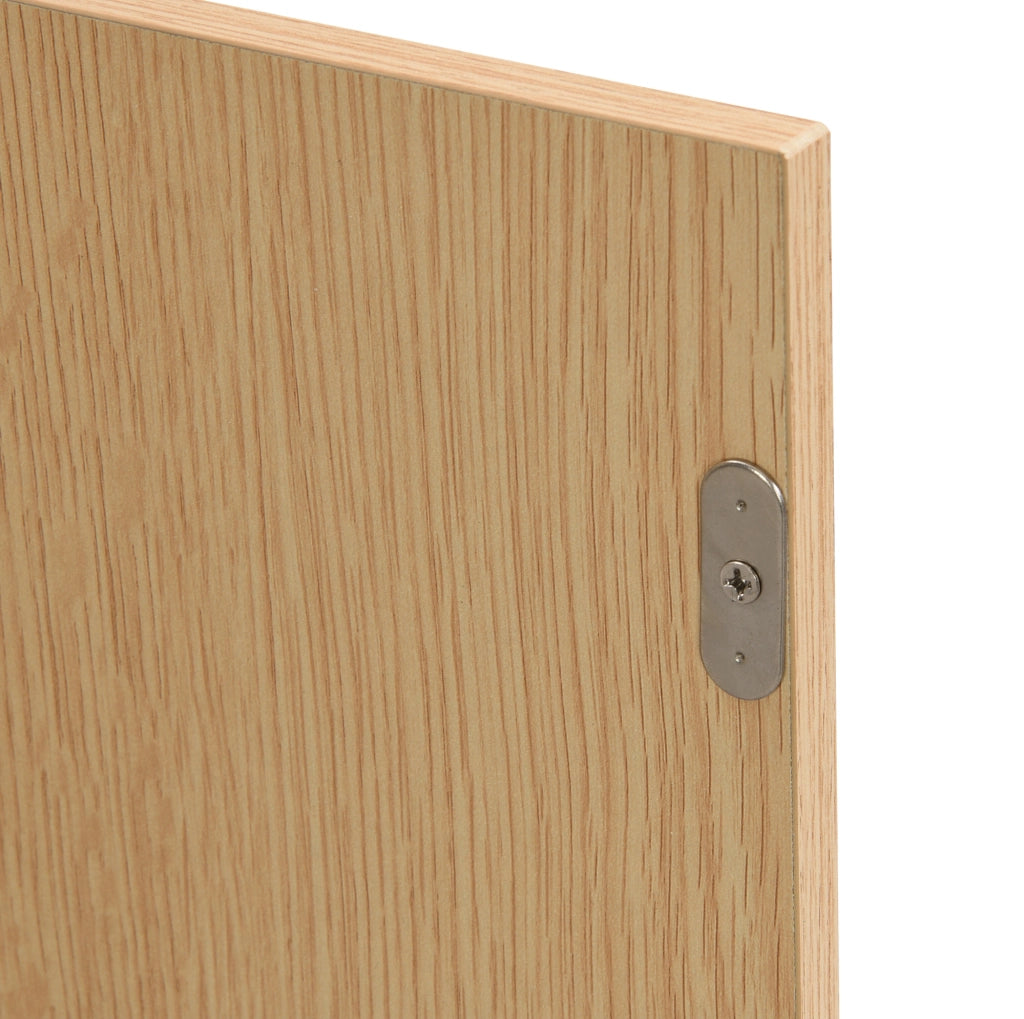 Scarpiere compatta in MDF con ante a ribalta, cassetto e struttura effetto naturale e bianco