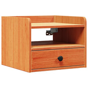 Comodino | Armadio da Notte | Mobiletto da notte con cassetto Marrone cerato 38 x 36 x 29,5 cm