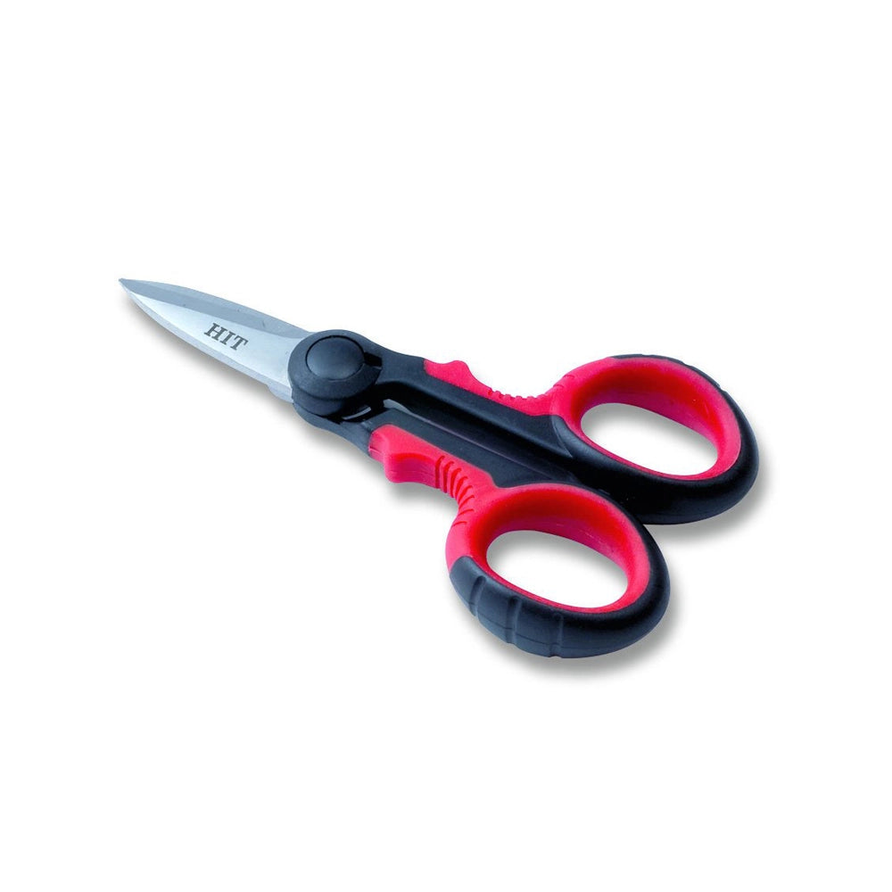 FORBICI ELETTRICISTA FORBICE SPELAFILO SPELACAVI LAME DRITTE 140mm +CUSTODIA HIT 104187