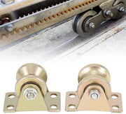 Ruote a Rotelle per Porta Scorrevole -  U-Shaped - Materiale Acciaio - Diametro 32 mm - Larghezza 25 mm - Quantità 2 pezzi - Intervallo di Temperatura -40 °C a 100 °C - Ruota Scorrevole