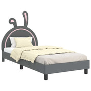 Struttura letto Bambini | Letto Infantile | Lettino con testata Grigio Chiaro 90 x 190 cm