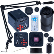 Set Microscopio Digitale Norma Black PRO – Camera HDMI 1080P, Braccio Regolabile, Obiettivo 100x