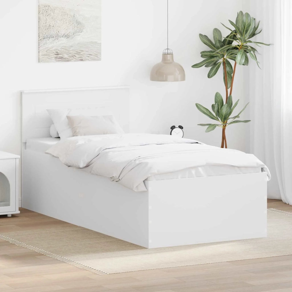Struttura del letto Bianco 75 x 190 cm Legno multistrato 3408627