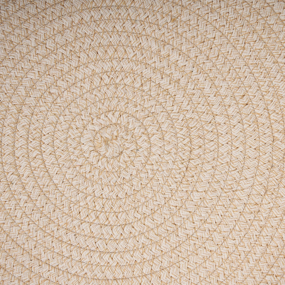 Letto per animali domestici Beige Cotone Poliestere Inserto soffice ø 44 cm per cani gatti Forma rotonda con maniglie