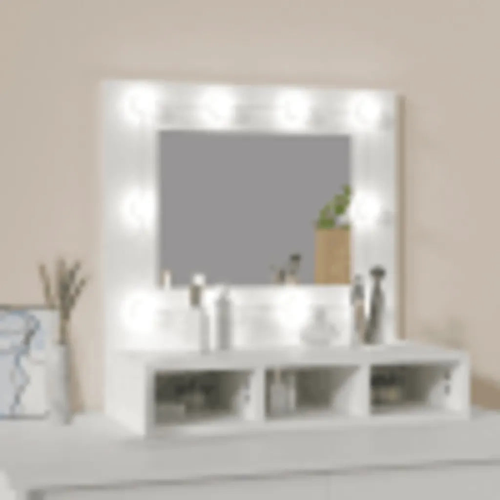 Mobile a Specchio | Armadio da bagno con LED Bianco 60x31,5x62 cm